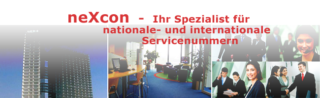 neXcon: Ihr Partner für nationale- und internationale Servicenummern und Mehrwertnummern. neXcon: Ihr Partner für nationale- und internationale Servicenummern und Mehrwertnummern.